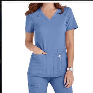 Cherokee iFlex Scrub top M Ceil Blue